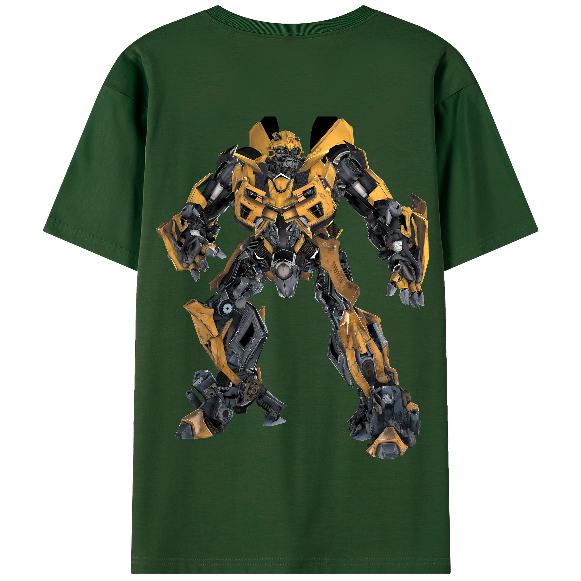 （画像用） Transformers トランスフォーマー 綿100％半袖Tシャツ（背面プリント）